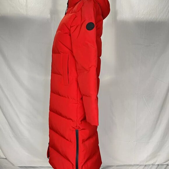 NEW THE RECYCLED PLANET Women's Jacket Lungo Long Size XS Red - Picture 3 of 8